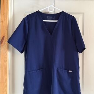 Figs navy blue  casma Scrub Top